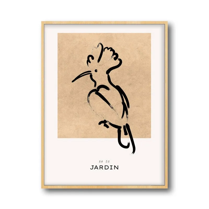 Gentle Wild Canvas Wall Painting With Brown Frame media 3