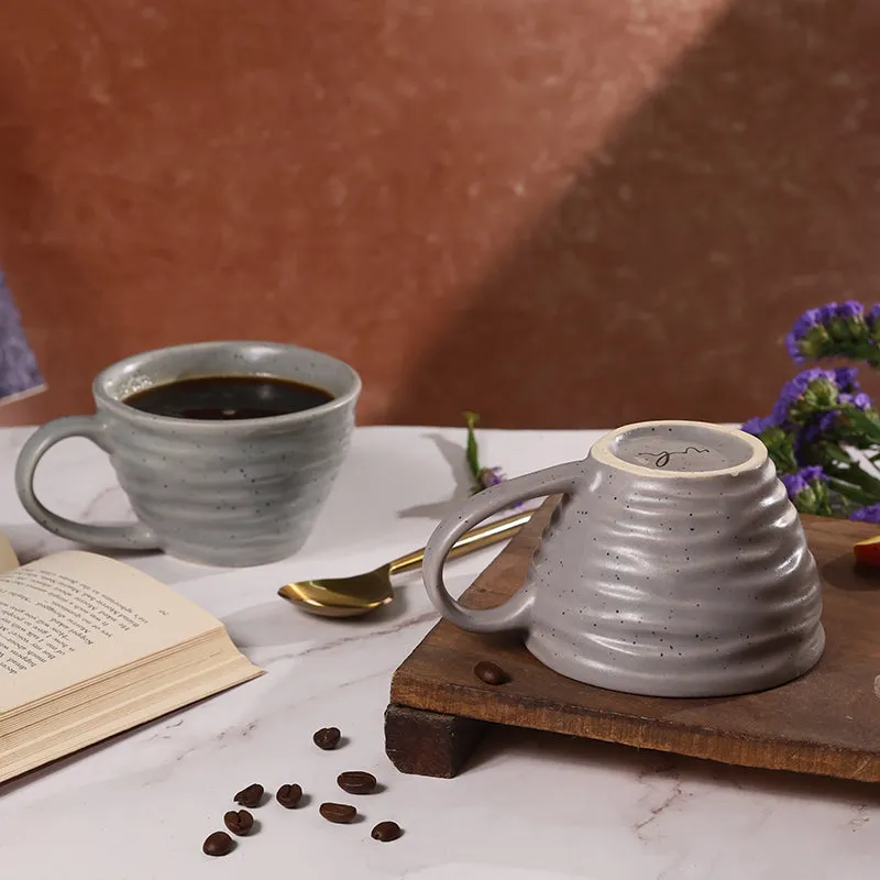 Alessia Ceramic Tea Cup (230 mL)/Grey) media 5