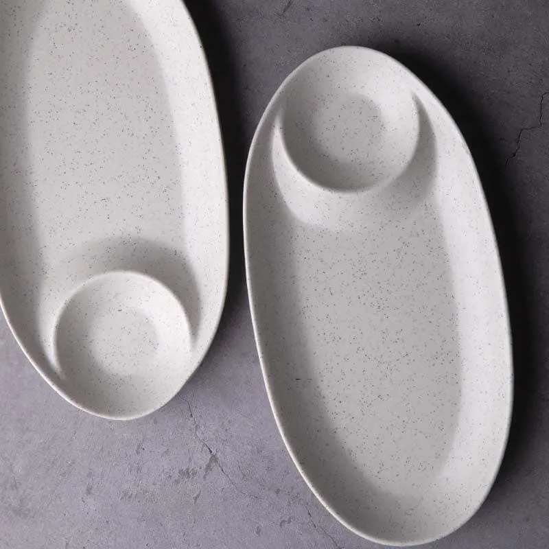 Porris Melamine Chip & Dip Plate - Set of Two media 3