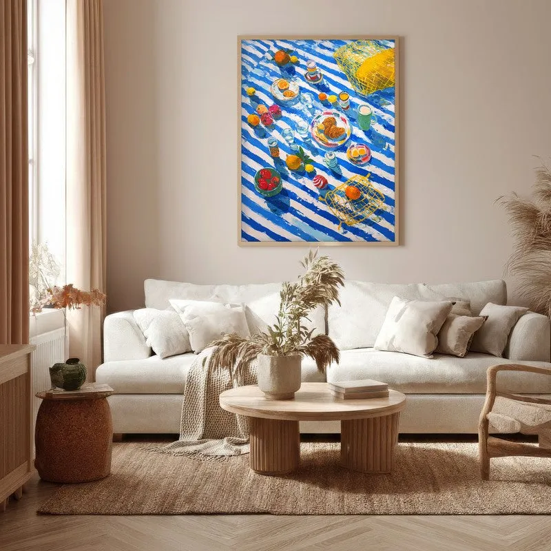 Citrus Brunch Canvas Wall Painting - Brown Frame media 5