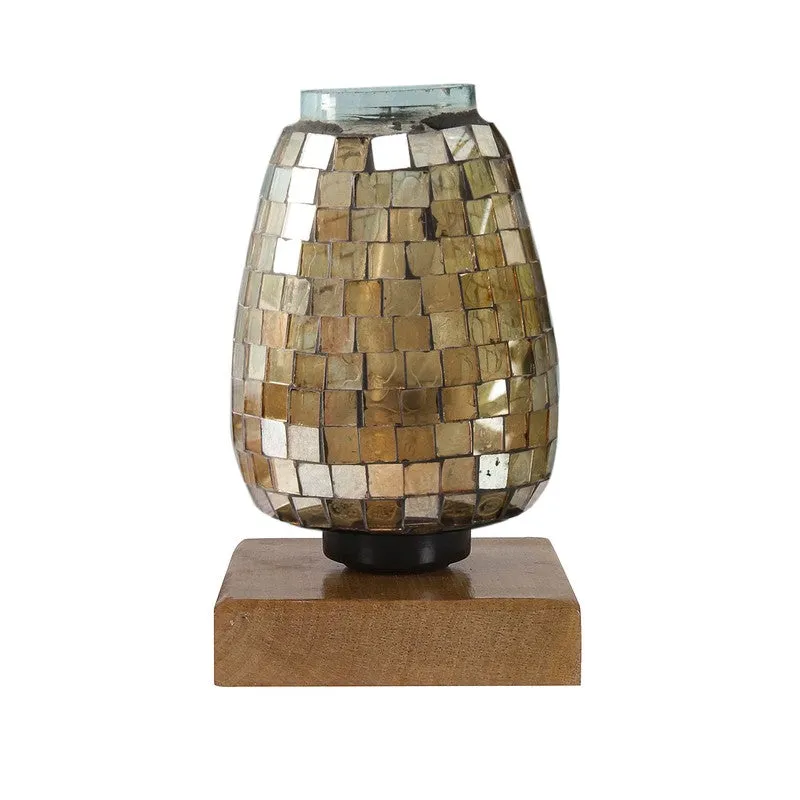 Orlina Mosaic Glass Table Lamp With Wooden Base media 5
