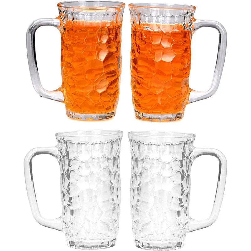 Luka Beer Mug (450 ML) - Set Of Four media 1