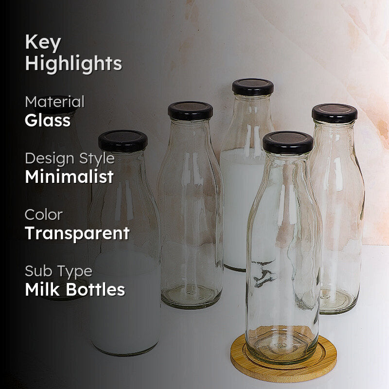 Risha Milk Bottle (300 mL Each) - Set Of Six media 2