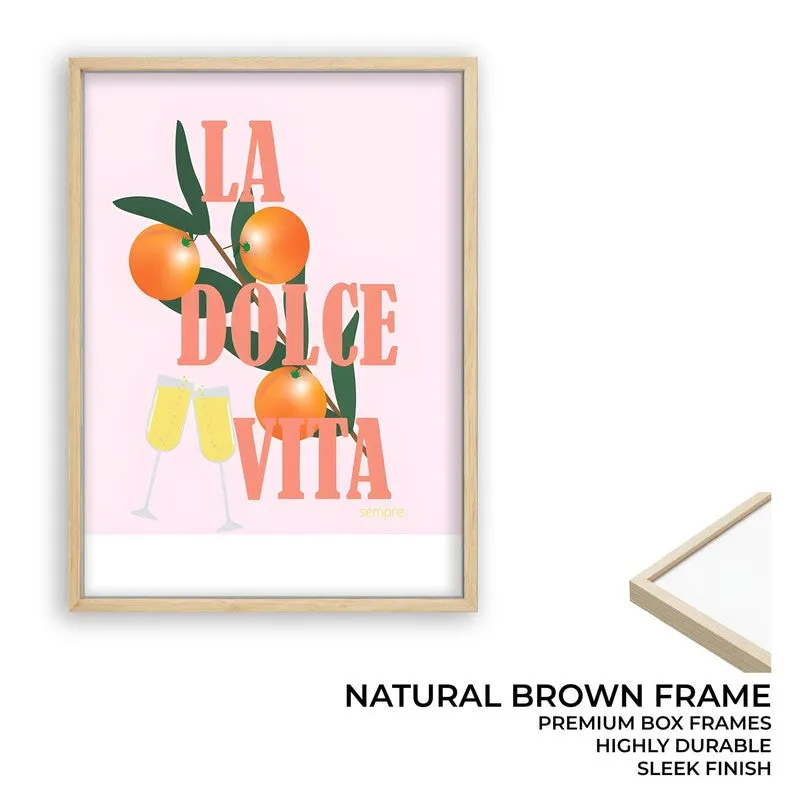 La Dolce Vita Archival Canvas Wall Art - Brown media 8