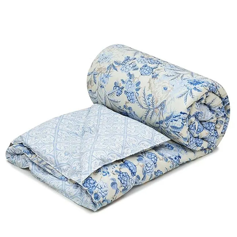 Tropical Blues Floral Microfiber Comforter - 150 GSM media 3
