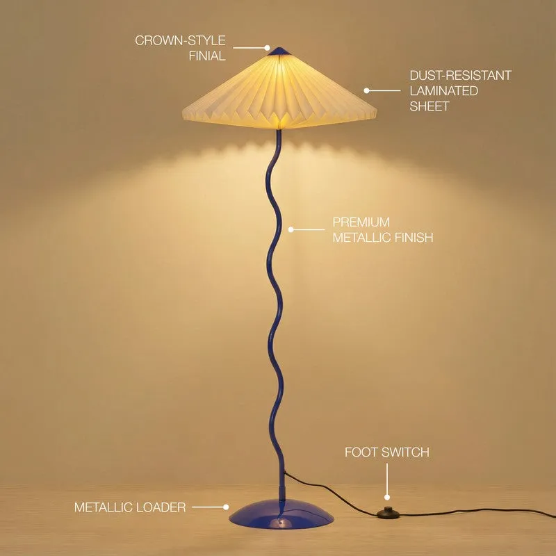 Fig Living Wavy Floor Lamp - Cobalt Blue media 11