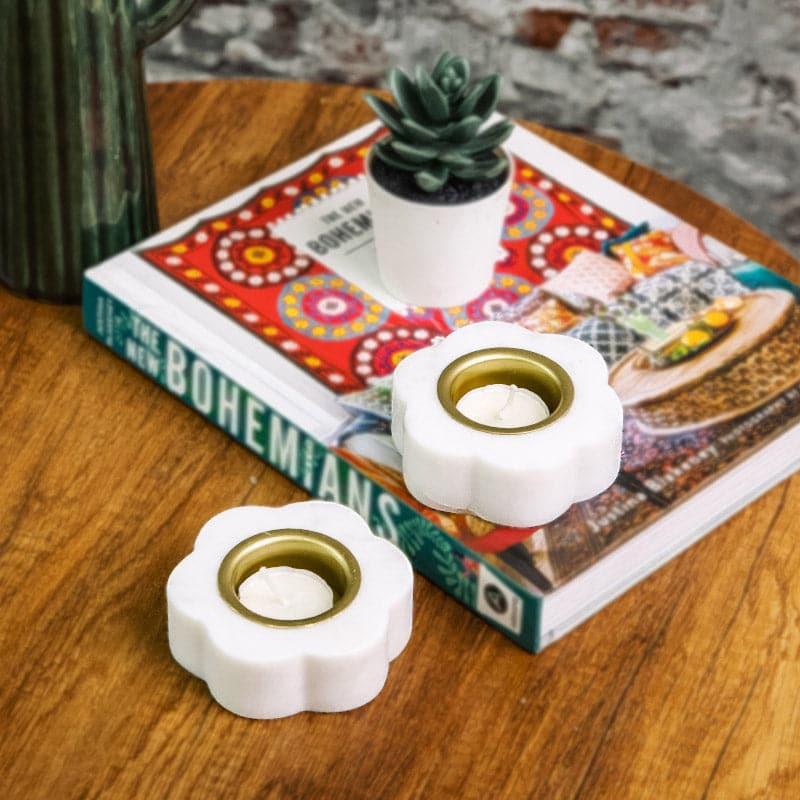 Brija Marble Tealight Holder - Set Of Two media 5