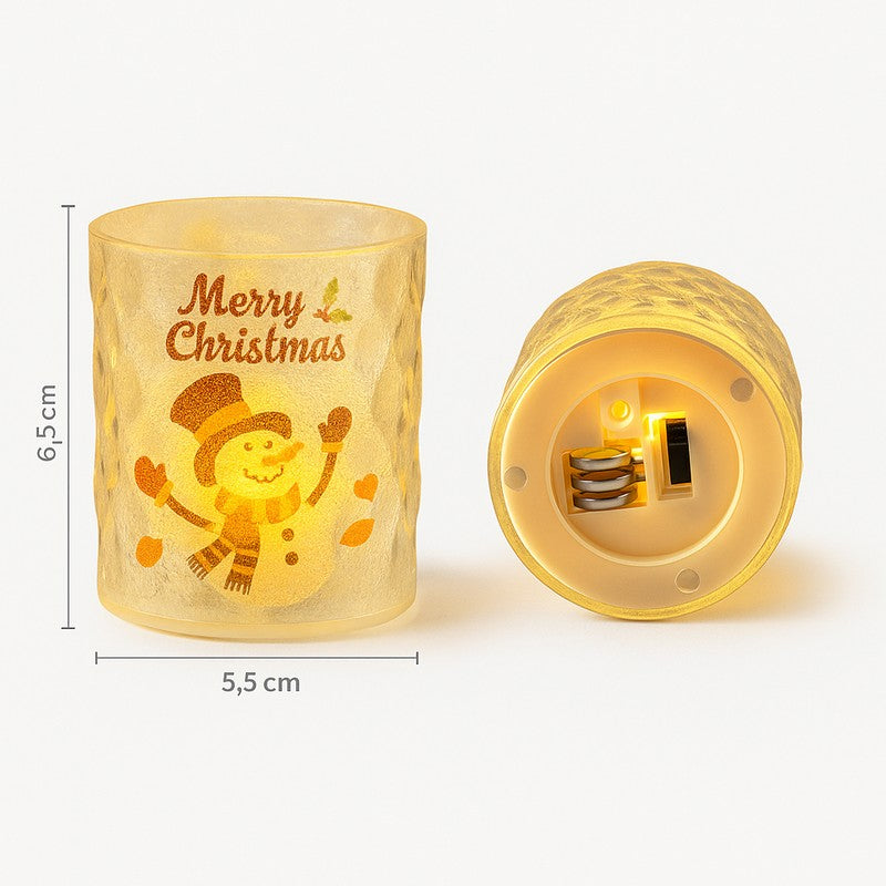 Jingle Aura Santa Battery Candle - Set Of Five media 9