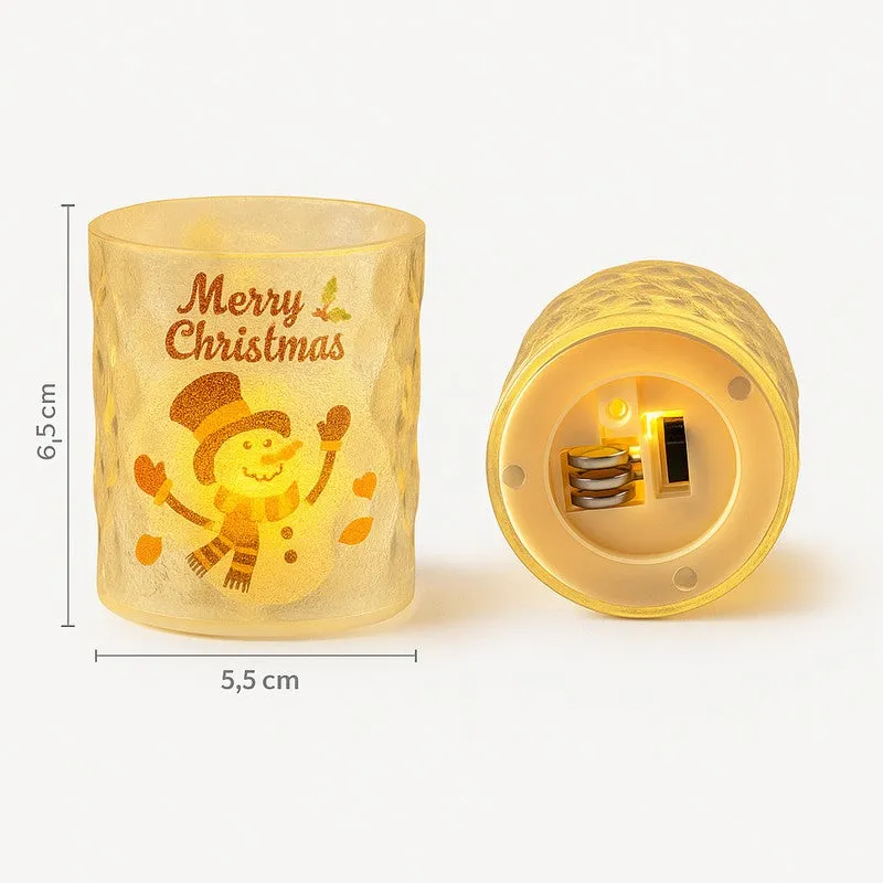 Jingle Aura Santa Battery Candle - Set Of Five media 9