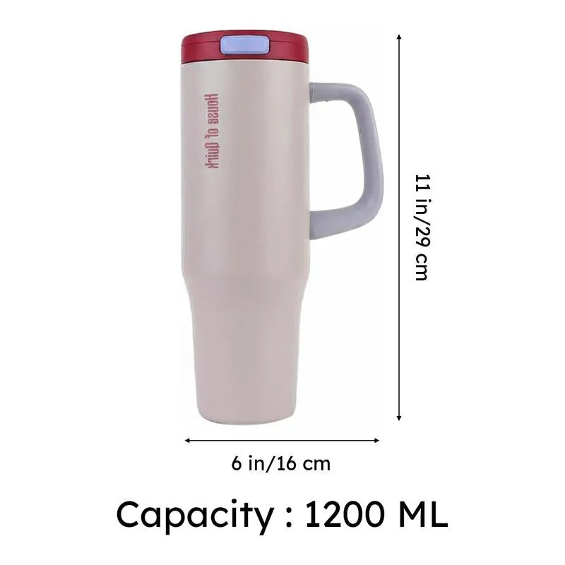 AuraGrip Stainless Steel Tumbler (1200 ML) - Grey media 11