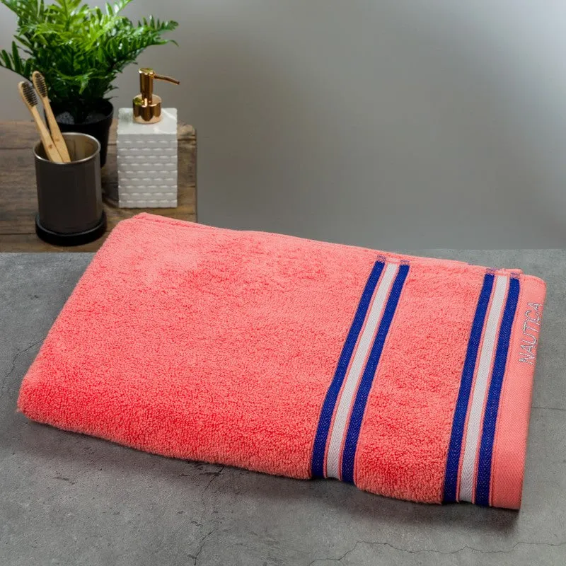 Nautica Dove Dual Down Bath Towel - Coral media 4