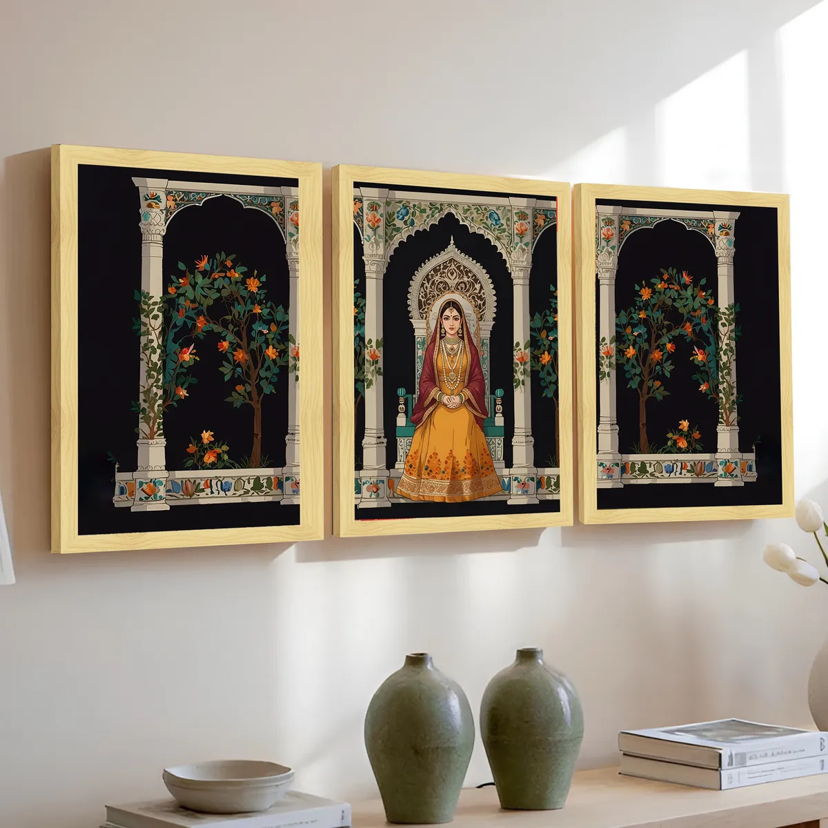 Divine Darbar Wall Art Collection - Set Of Three media 3