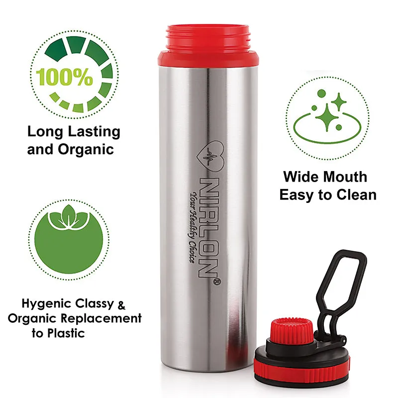 Solene Stainless Steel Water Bottle (Red) - 900 mL media 5