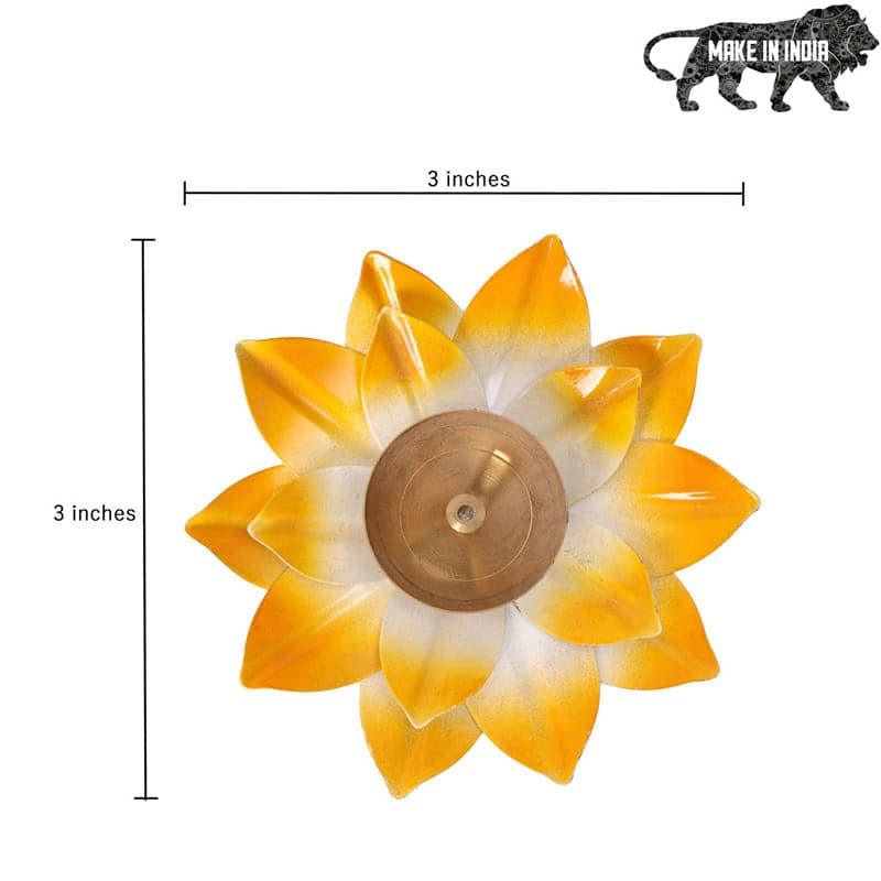 Lotus Diyas (Red & Yellow) - Set Of Two media 6