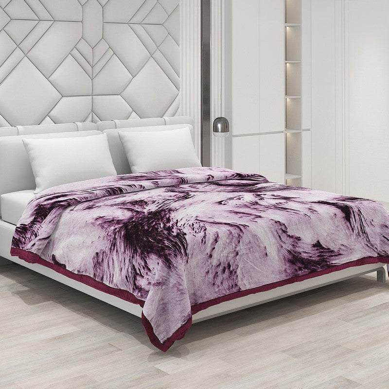 Monte Carlo Velvet Vibe Blanket (Purple)- 1041 GSM