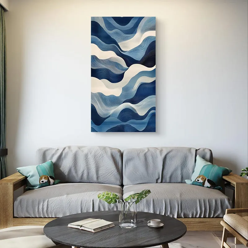Painted Waves Wall Painting media 4