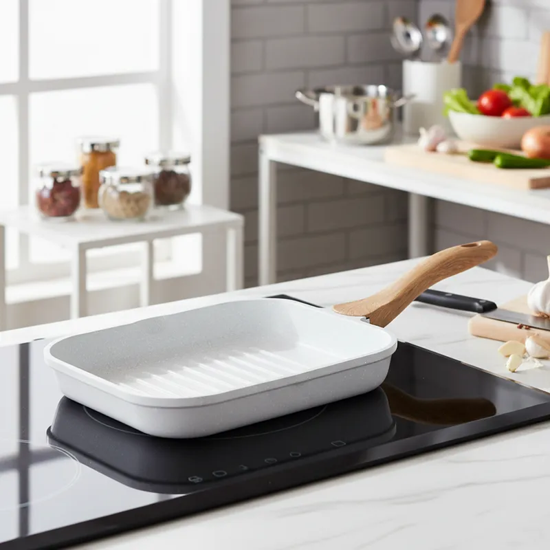 Bergner Smooth Sear Induction Safe Non-Stick Grill Pan - 26 cm media 1