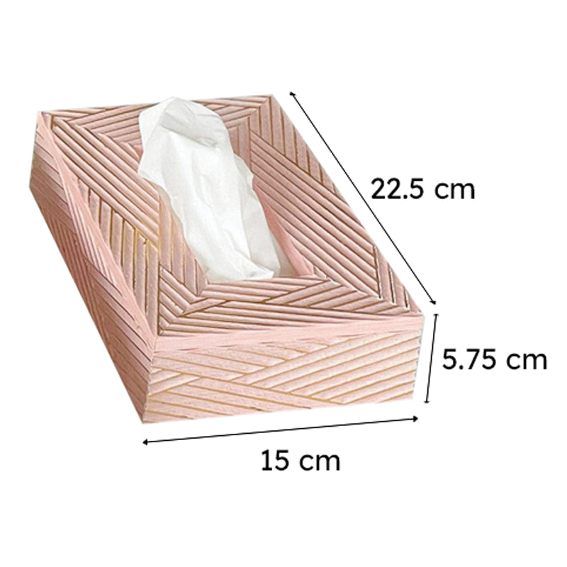 Stripe Stride Tissue Box - Pink media 6