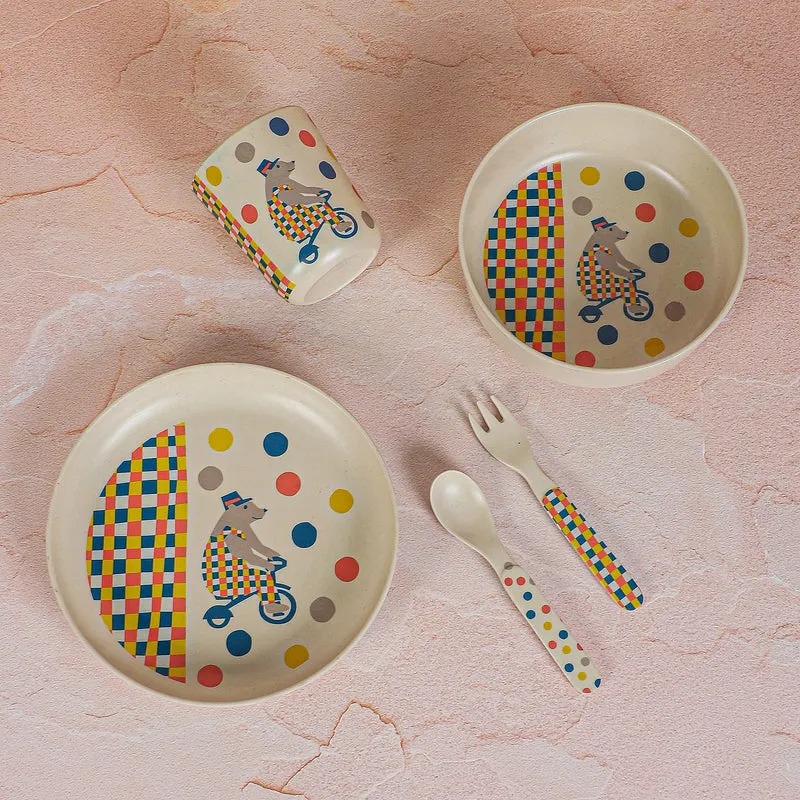 Mr Jolly Mouse Dinner Set - Five Piece Set media 4