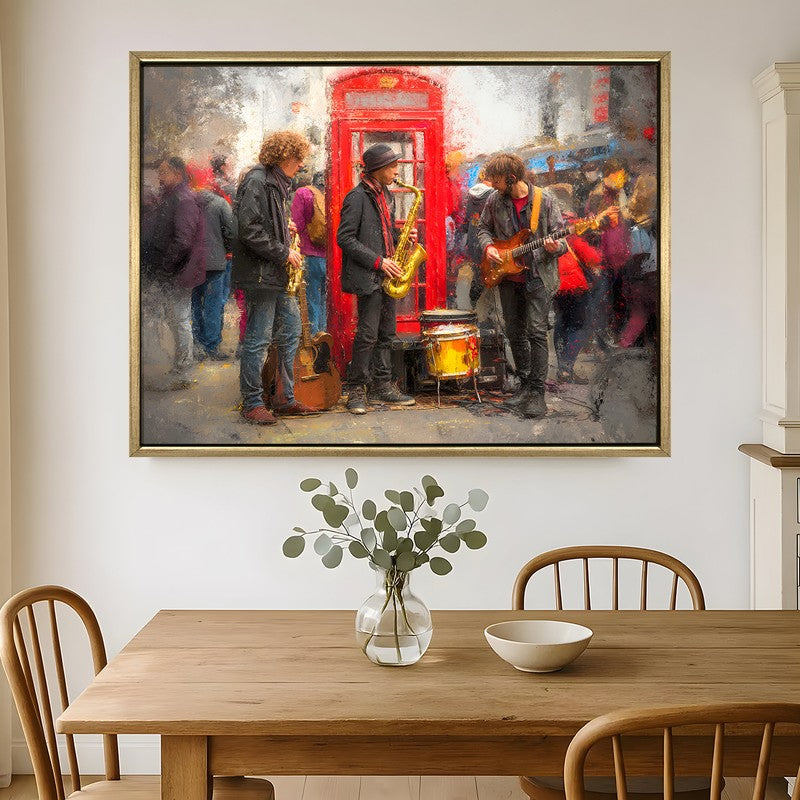 City Beat Canvas Wall Painting With Frame