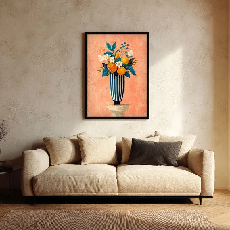 Aurelia Canvas Wall Painting With Black Frame media 1