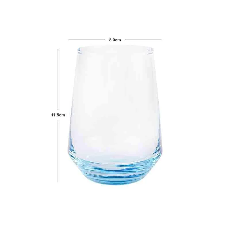 Soar High Glass Tumbler(400 ml ) - Set of Six media 5
