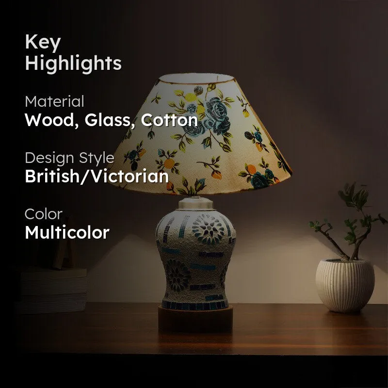 Sonara Cone Wooden Table Lamp - Multicolor media 2