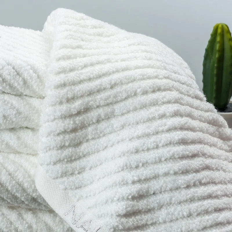 Nautica Riviera Soft Cotton Towel Set (White) - Six Piece Set media 4