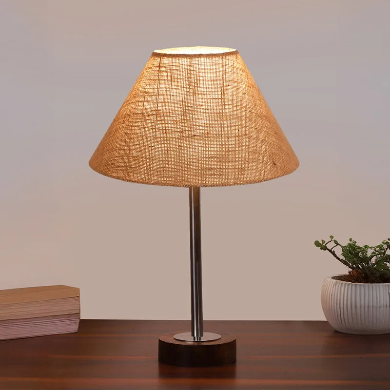 Sienna II Rodin Wooden Table Lamp - Beige,Silver,Brown media 2