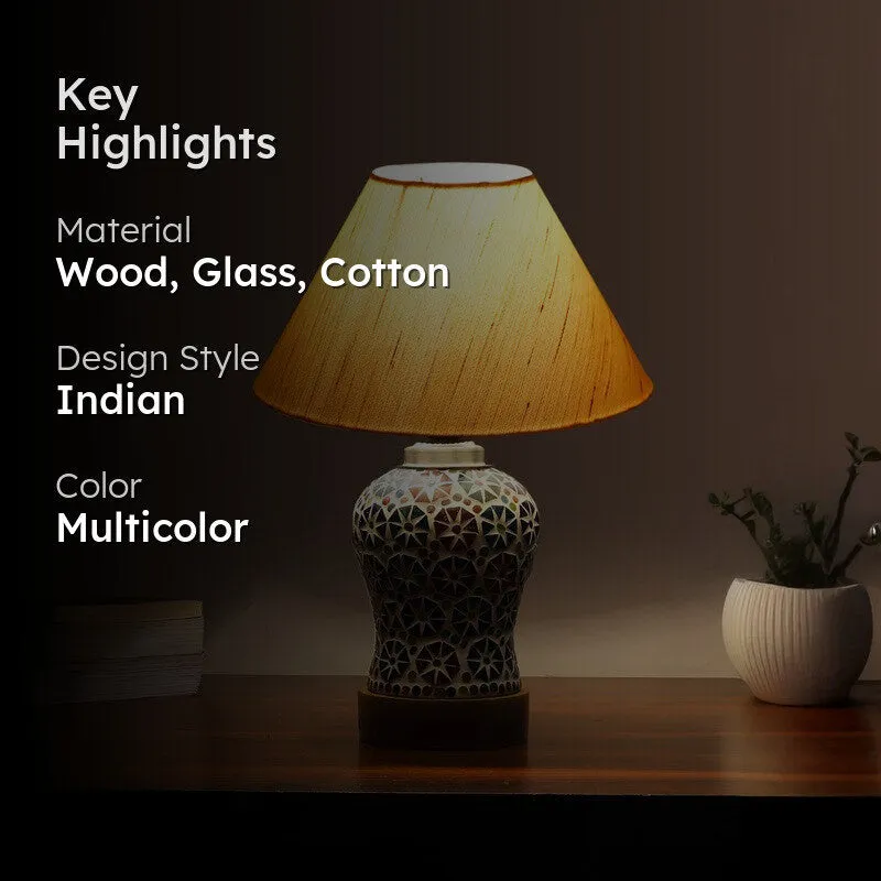 Avyron Wooden Table Lamp - Multicolor media 2
