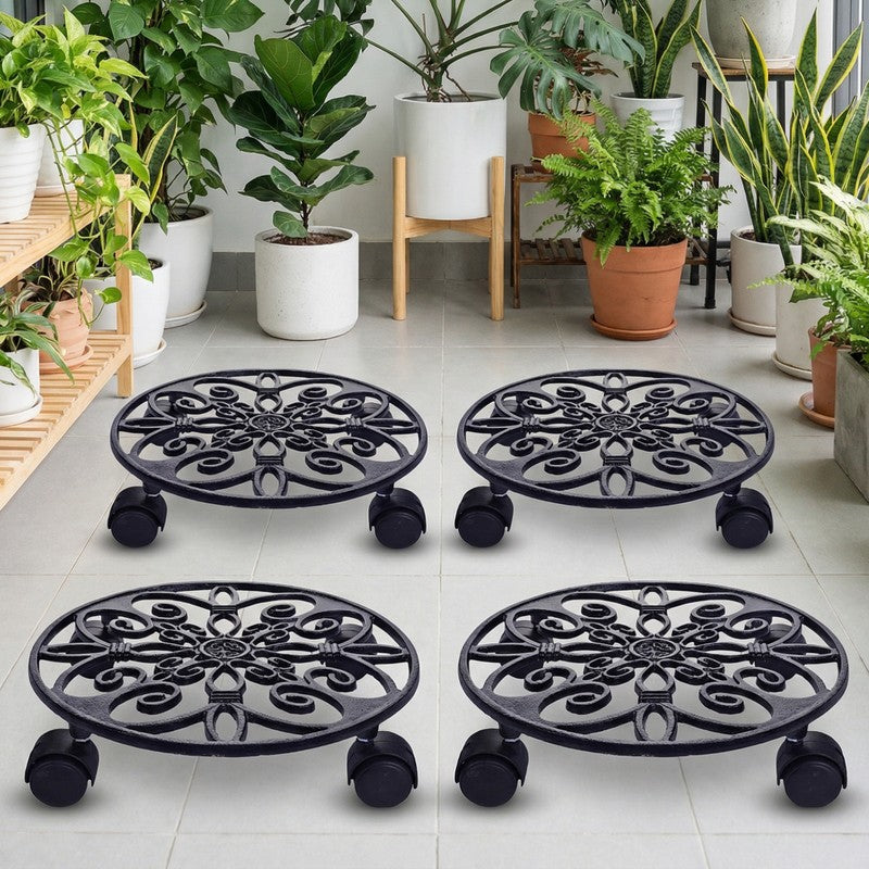 Rollnest Metal Planter Stand - Set Of Four