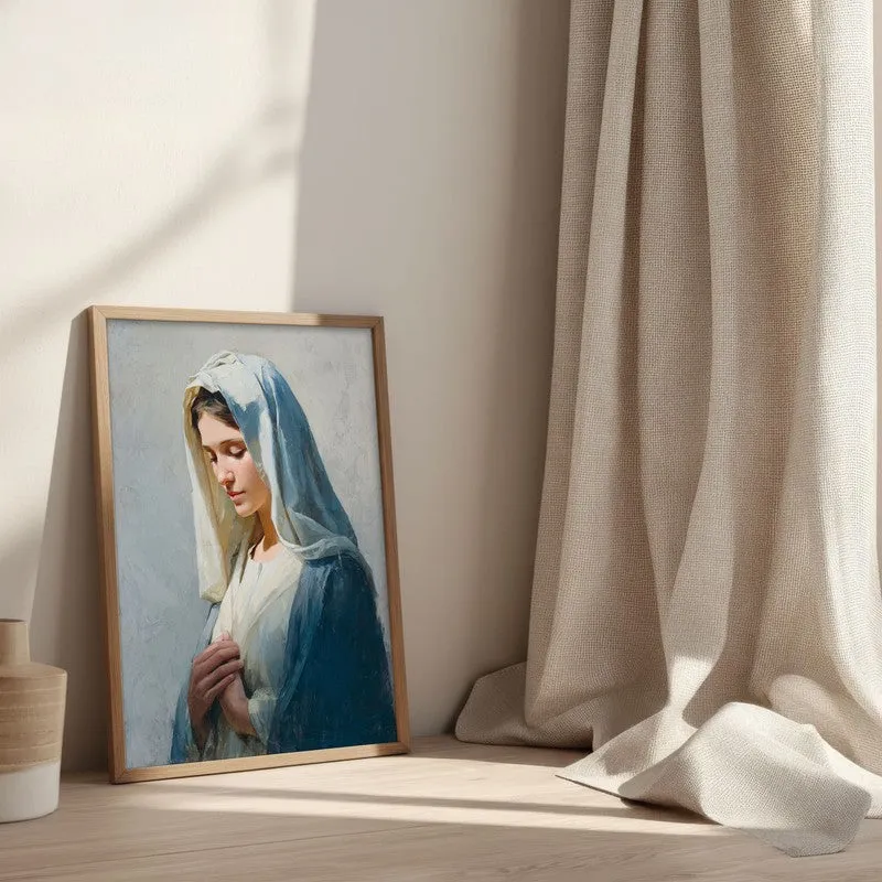 Grace in Devotion II Archival Paper Wall Painting With Brown Frame media 3