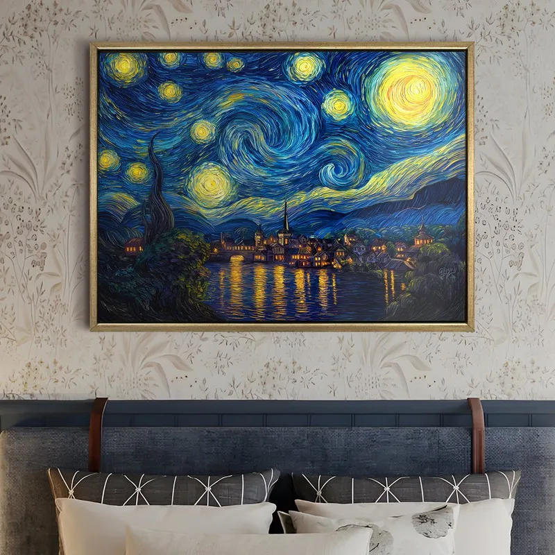 Galactic Whisper Canvas Wall Painting With Frame media 5