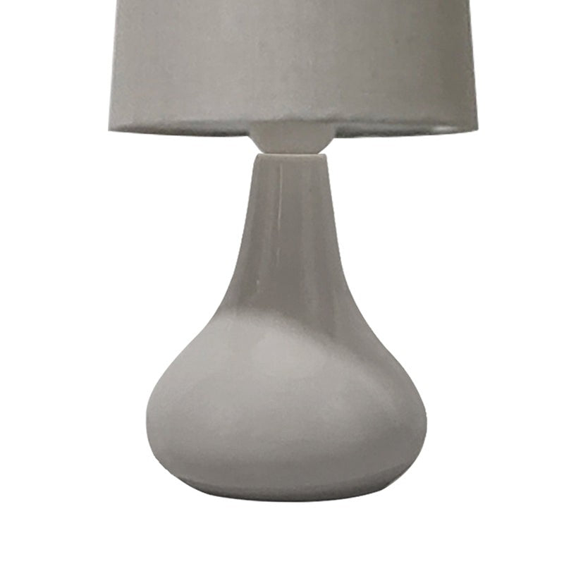 Perses Ceramic Fabric Table Lamp - White media 4