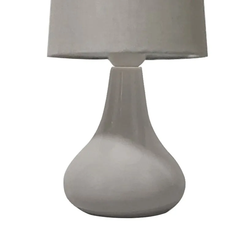 Perses Ceramic Fabric Table Lamp - White media 4