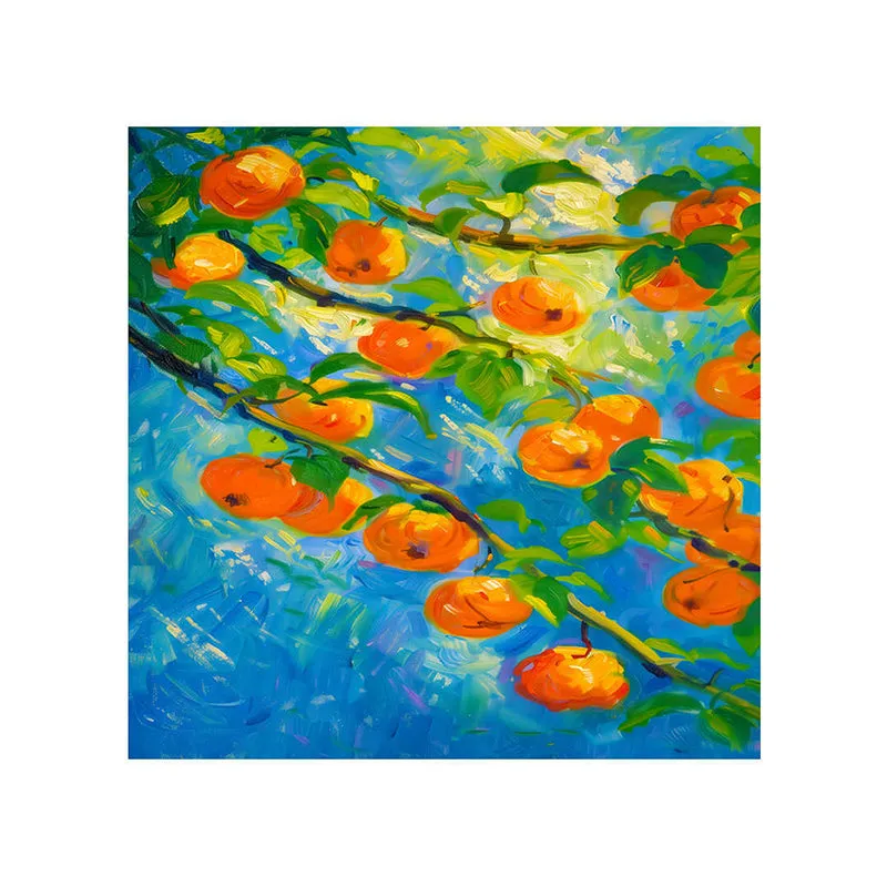 Orange Orchard Poly Canvas Wall Painting media 5