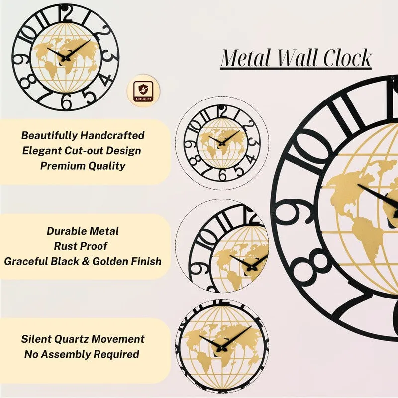Quartz Silent Wall Clock - Gold media 6