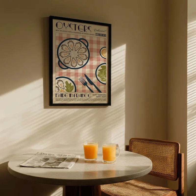 Blooming Brunch Archival Canvas Wall Art - Black media 5