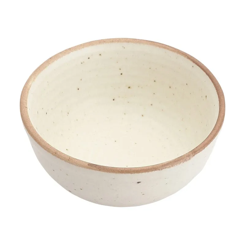 Brownline Off White Stoneware Snack Bowls (260 mL) - Set Of Six media 5