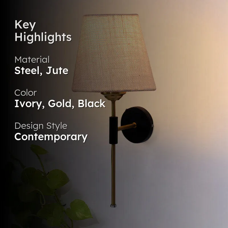 Beryll Jute Wall Lamp - Ivory media 2