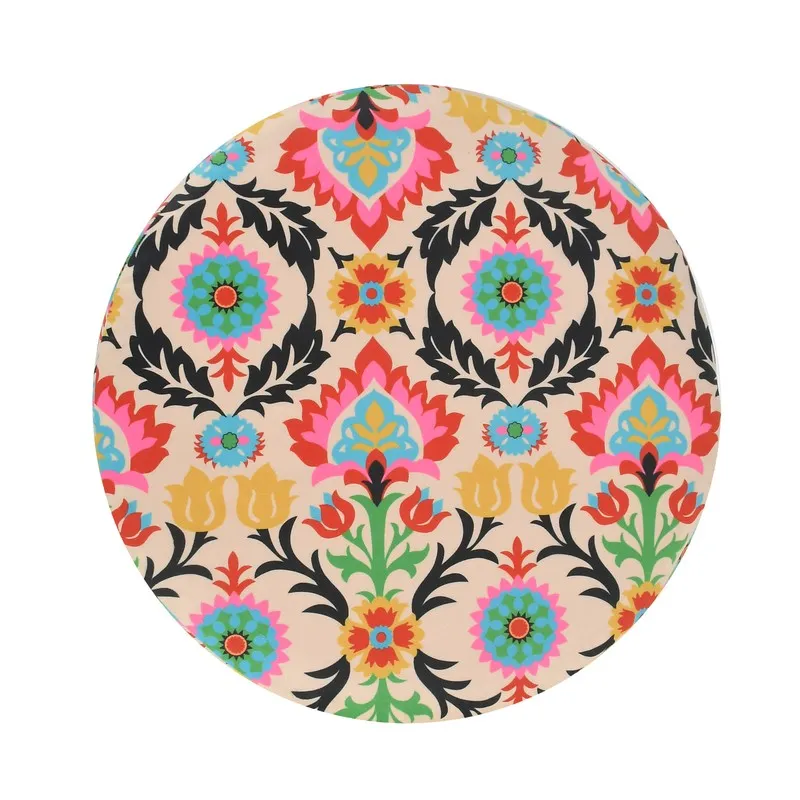 Avira Ethnic Velvet Pouffe - Multicolor media 5