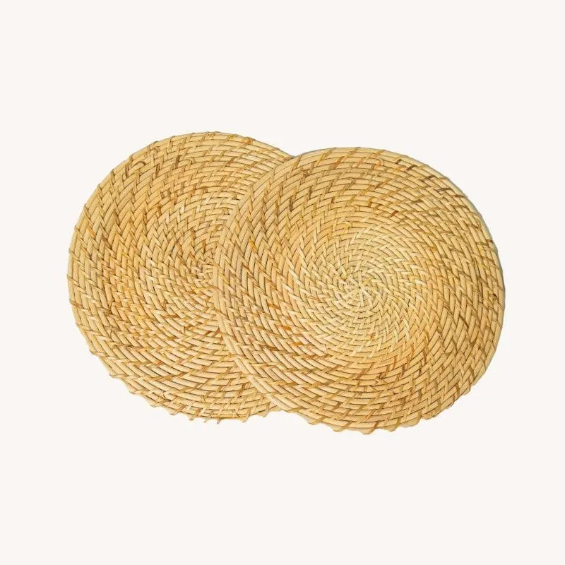 Vrita Rattan Trivet - Set Of Two media 3