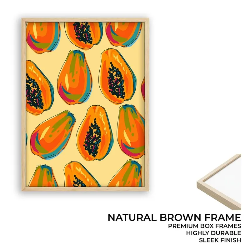 PapayaFarm Archival Canvas Wall Art - Brown media 9