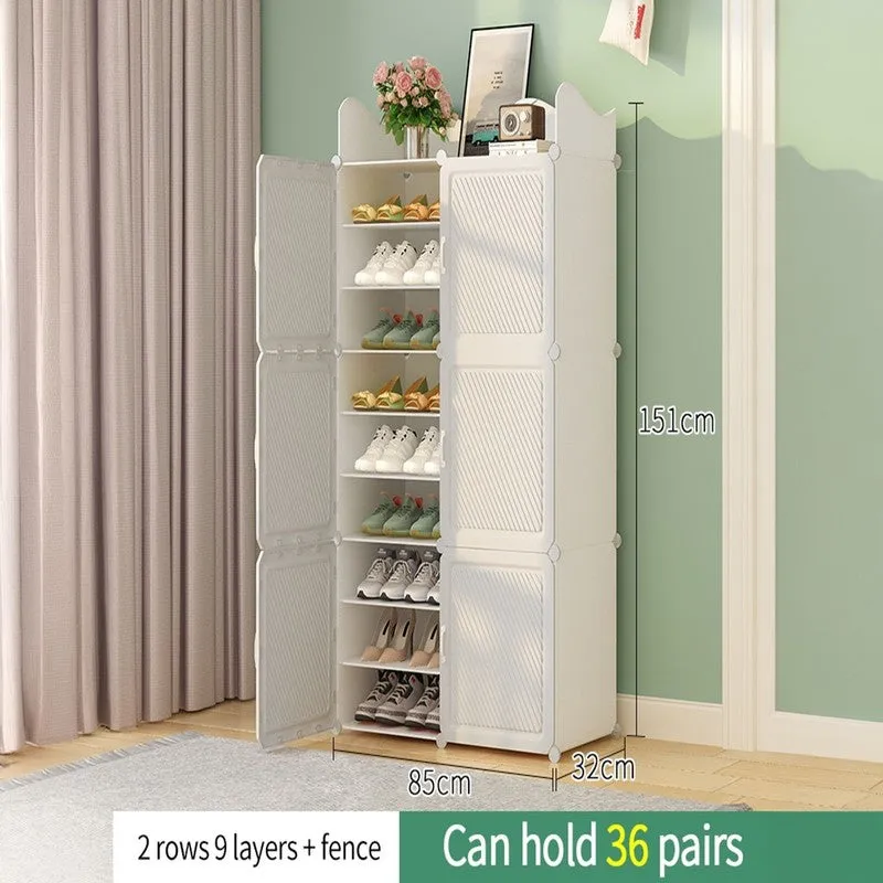 Pathway White Plastic & Metal Shoe Racks media 8