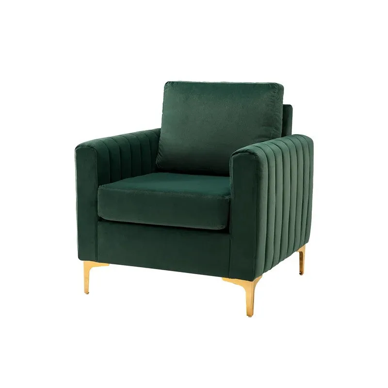Baseo Neem Wood Accent Chair - Green media 3