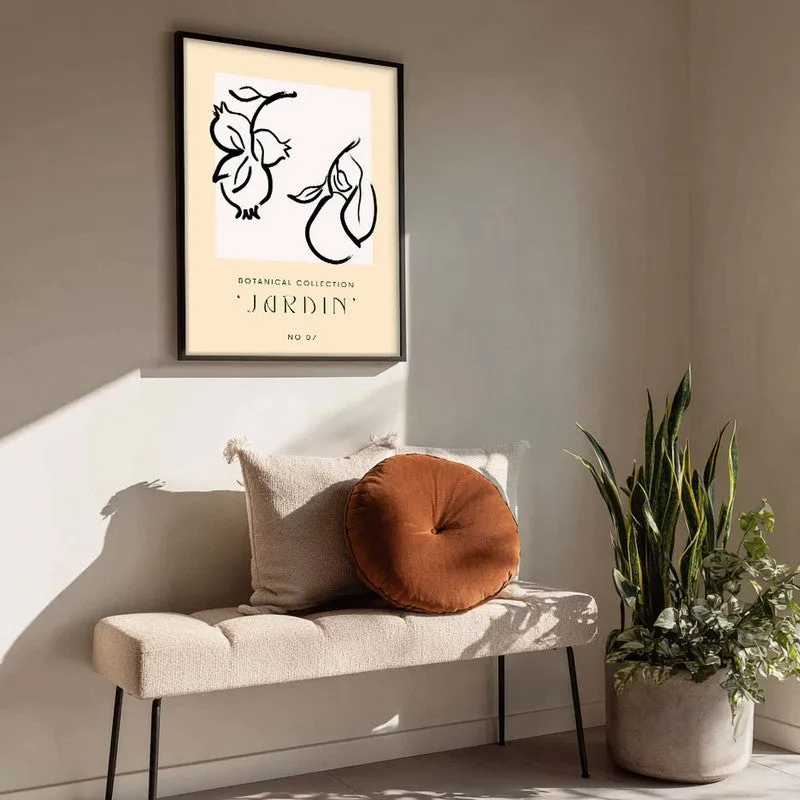 Quiet Yield Canvas Wall Painting With Black Frame media 4