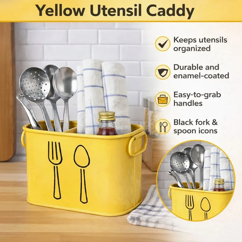 KitchenPro Rust-Free Cutlery Stand - Yellow media 5