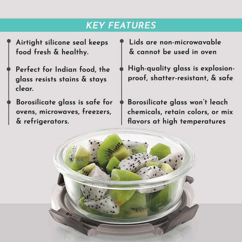 Lunaro Fresh Lunch Box (Grey) - 400 ML media 7