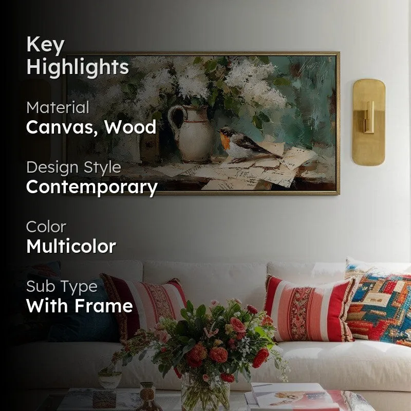 Inked letters Canvas Wall Painting With Frame media 2