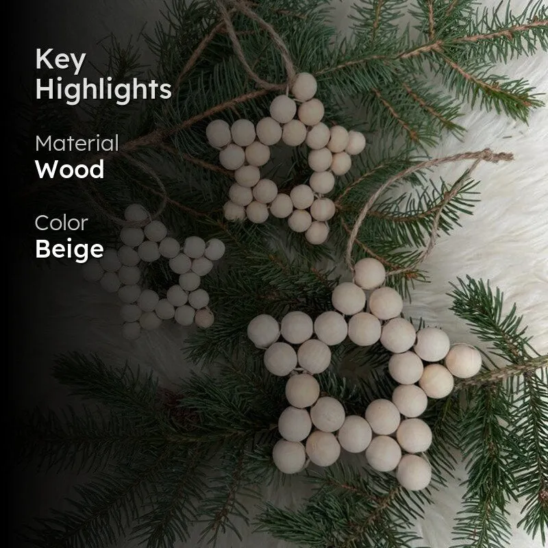 Yule Stars Christmas Ornament - Set Of Three media 2